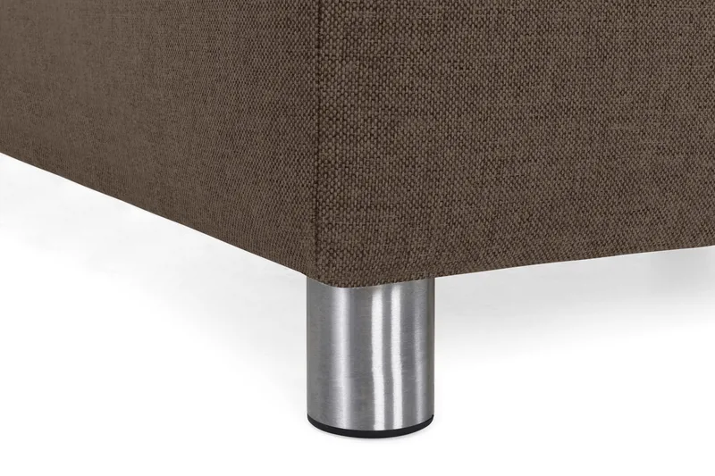 Crazy 4-seters Venstrevendt U-formet Large Sofa med Divan og Sjeselong i Stoff - Brun - Møbler - Sofaer - U-sofa