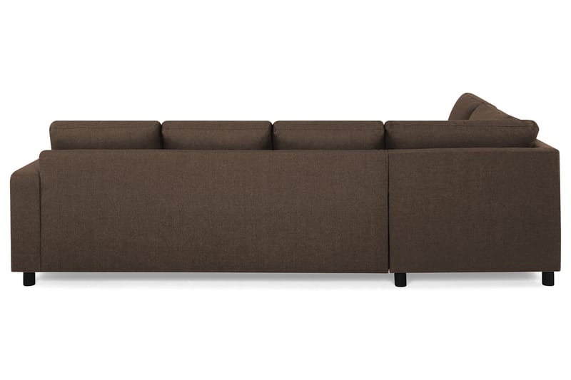 Crazy 4-seters Venstrevendt U-formet Large Sofa med Divan og Sjeselong i Stoff - Brun - Møbler - Sofaer - U-sofa