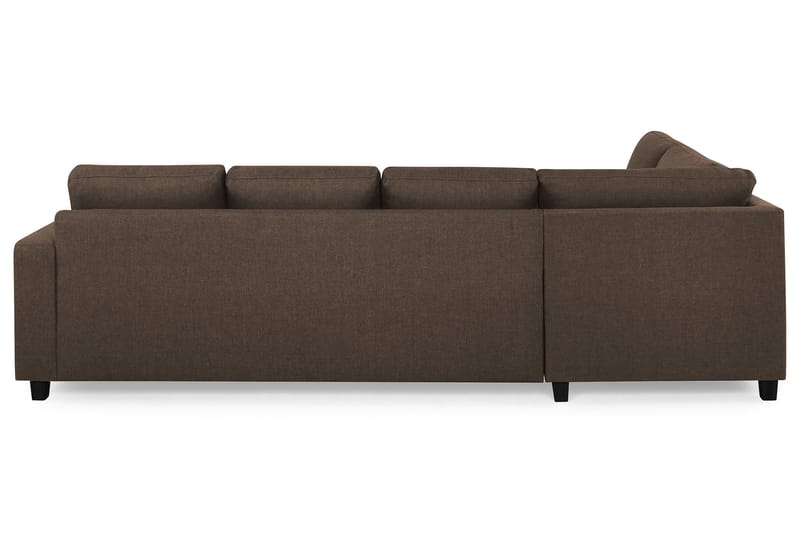 Crazy 4-seters Venstrevendt U-formet Large Sofa med Divan og Sjeselong i Stoff - Brun - Møbler - Sofaer - U-sofa