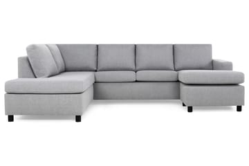 Crazy 4-seters Venstrevendt U-formet Large Sofa med Divan og Sjeselong i Stoff