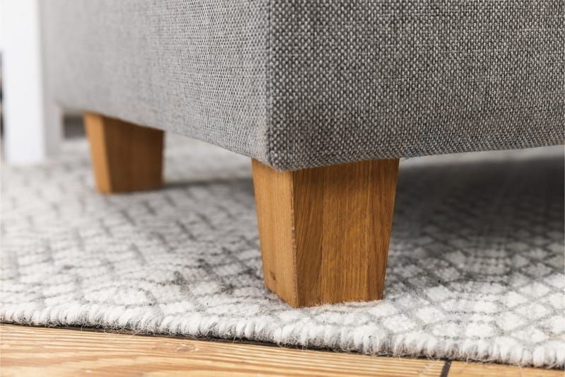 Crazy 4-seters Venstrevendt U-formet Large Sofa med Divan og Sjeselong i Stoff - Grå - Møbler - Sofaer - U-sofa