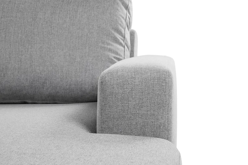 Crazy 4-seters Venstrevendt U-formet Large Sofa med Divan og Sjeselong i Stoff - Grå - Møbler - Sofaer - U-sofa