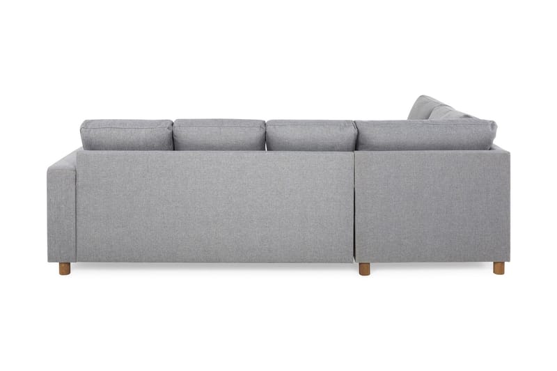 Crazy 4-seters Venstrevendt U-formet Large Sofa med Divan og Sjeselong i Stoff - Grå - Møbler - Sofaer - U-sofa