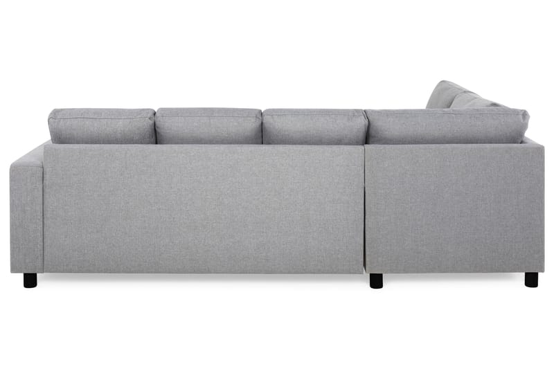 Crazy 4-seters Venstrevendt U-formet Large Sofa med Divan og Sjeselong i Stoff - Grå - Møbler - Sofaer - U-sofa
