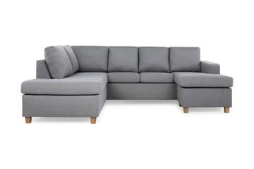 Crazy 4-seters Venstrevendt U-formet Large Sofa med Divan og Sjeselong i Stoff
