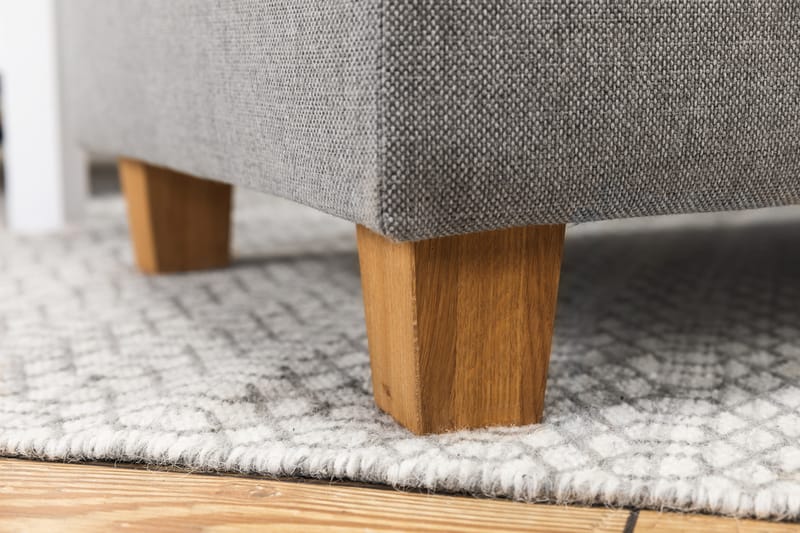 Crazy 4-seters Venstrevendt U-formet Large Sofa med Divan og Sjeselong i Stoff - Grå - Møbler - Sofaer - U-sofa