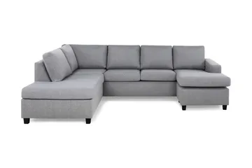 Crazy 4-seters Venstrevendt U-formet Large Sofa med Divan og Sjeselong i Stoff