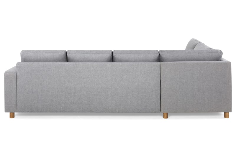 Crazy 4-seters Venstrevendt U-formet Large Sofa med Divan og Sjeselong i Stoff - Grå - Møbler - Sofaer - U-sofa