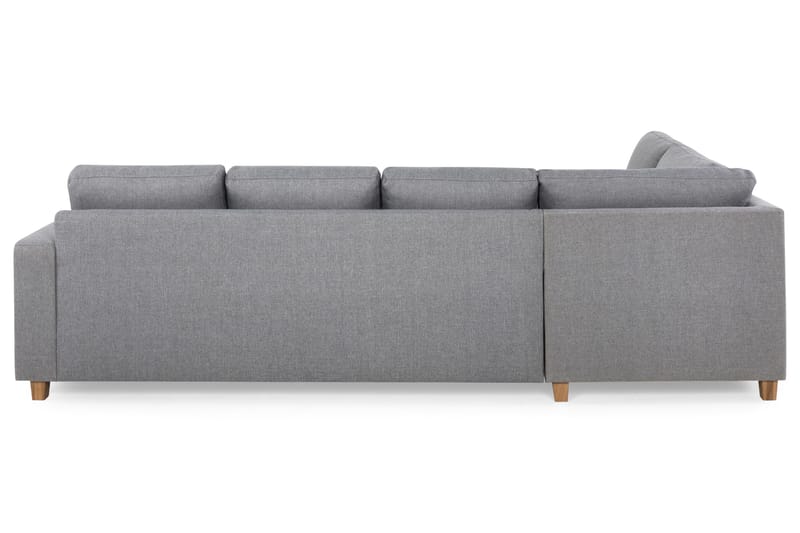 Crazy 4-seters Venstrevendt U-formet Large Sofa med Divan og Sjeselong i Stoff - Grå - Møbler - Sofaer - U-sofa