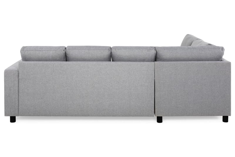 Crazy 4-seters Venstrevendt U-formet Large Sofa med Divan og Sjeselong i Stoff - Grå - Møbler - Sofaer - U-sofa