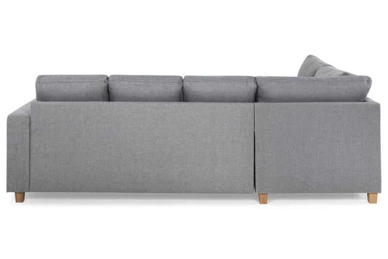 Crazy 4-seters Venstrevendt U-formet Large Sofa med Divan og Sjeselong i Stoff - Grå - Møbler - Sofaer - U-sofa