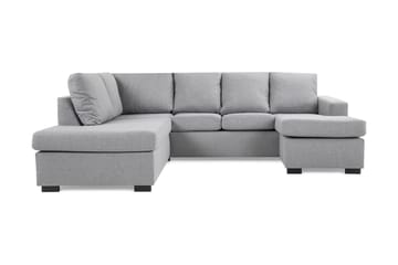 Crazy 4-seters Venstrevendt U-formet Large Sofa med Divan og Sjeselong i Stoff