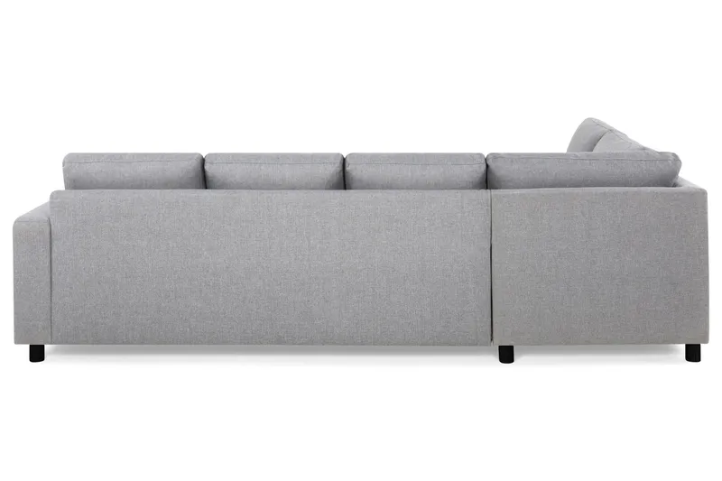 Crazy 4-seters Venstrevendt U-formet Large Sofa med Divan og Sjeselong i Stoff - Grå - Møbler - Sofaer - U-sofa