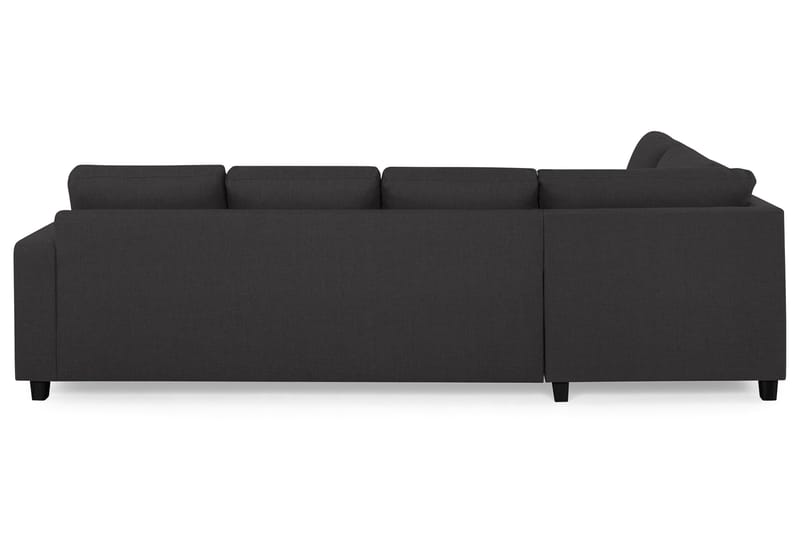 Crazy 4-seters Venstrevendt U-formet Large Sofa med Divan og Sjeselong i Stoff - Mørk grå - Møbler - Sofaer - U-sofa