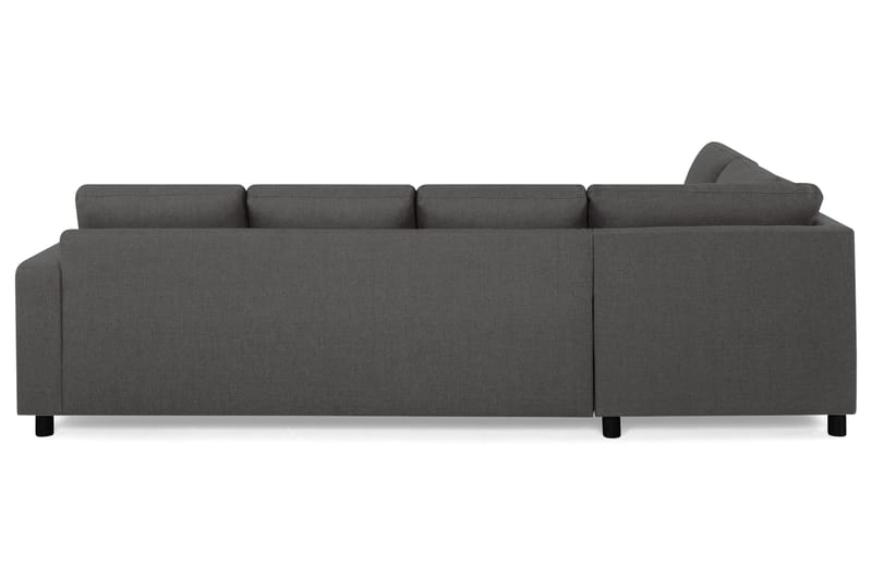 Crazy 4-seters Venstrevendt U-formet Large Sofa med Divan og Sjeselong i Stoff - Mørk grå - Møbler - Sofaer - U-sofa