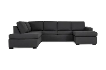 Crazy 4-seters Venstrevendt U-formet Large Sofa med Divan og Sjeselong i Stoff