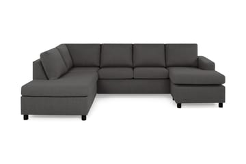 Crazy 4-seters Venstrevendt U-formet Large Sofa med Divan og Sjeselong i Stoff