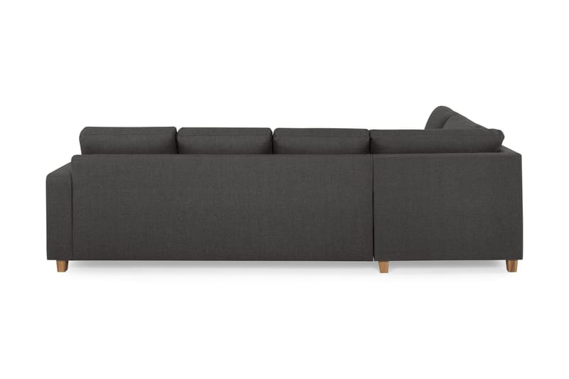 Crazy 4-seters Venstrevendt U-formet Large Sofa med Divan og Sjeselong i Stoff - Mørk grå - Møbler - Sofaer - U-sofa
