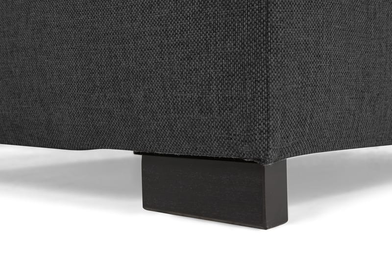 Crazy 4-seters Venstrevendt U-formet Small Sofa med Divan og Sjeselong i Stoff inkl. Pynteputer - Mørk grå - Møbler - Sofaer - U-sofa