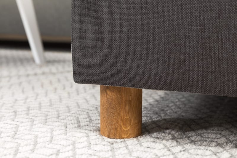 Crazy 4-seters Venstrevendt U-formet Small Sofa med Divan og Sjeselong i Stoff - Mørk grå - Møbler - Sofaer - U-sofa