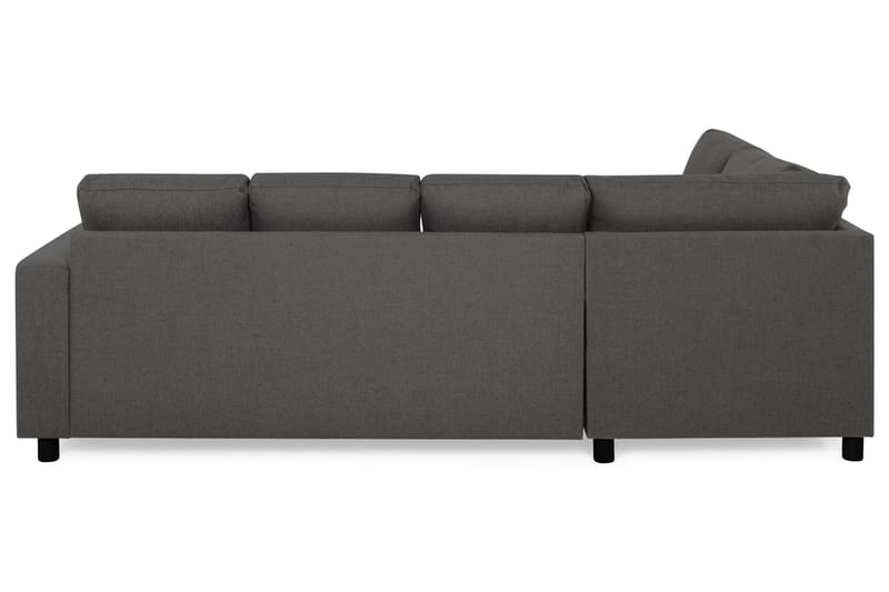 Crazy 4-seters Venstrevendt U-formet Small Sofa med Divan og Sjeselong i Stoff - Mørk grå - Møbler - Sofaer - U-sofa