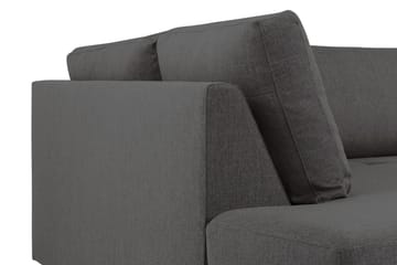 Crazy 4-seters Venstrevendt U-formet Small Sofa med Divan og Sjeselong i Stoff - Mørk grå - Møbler - Sofaer - U-sofa