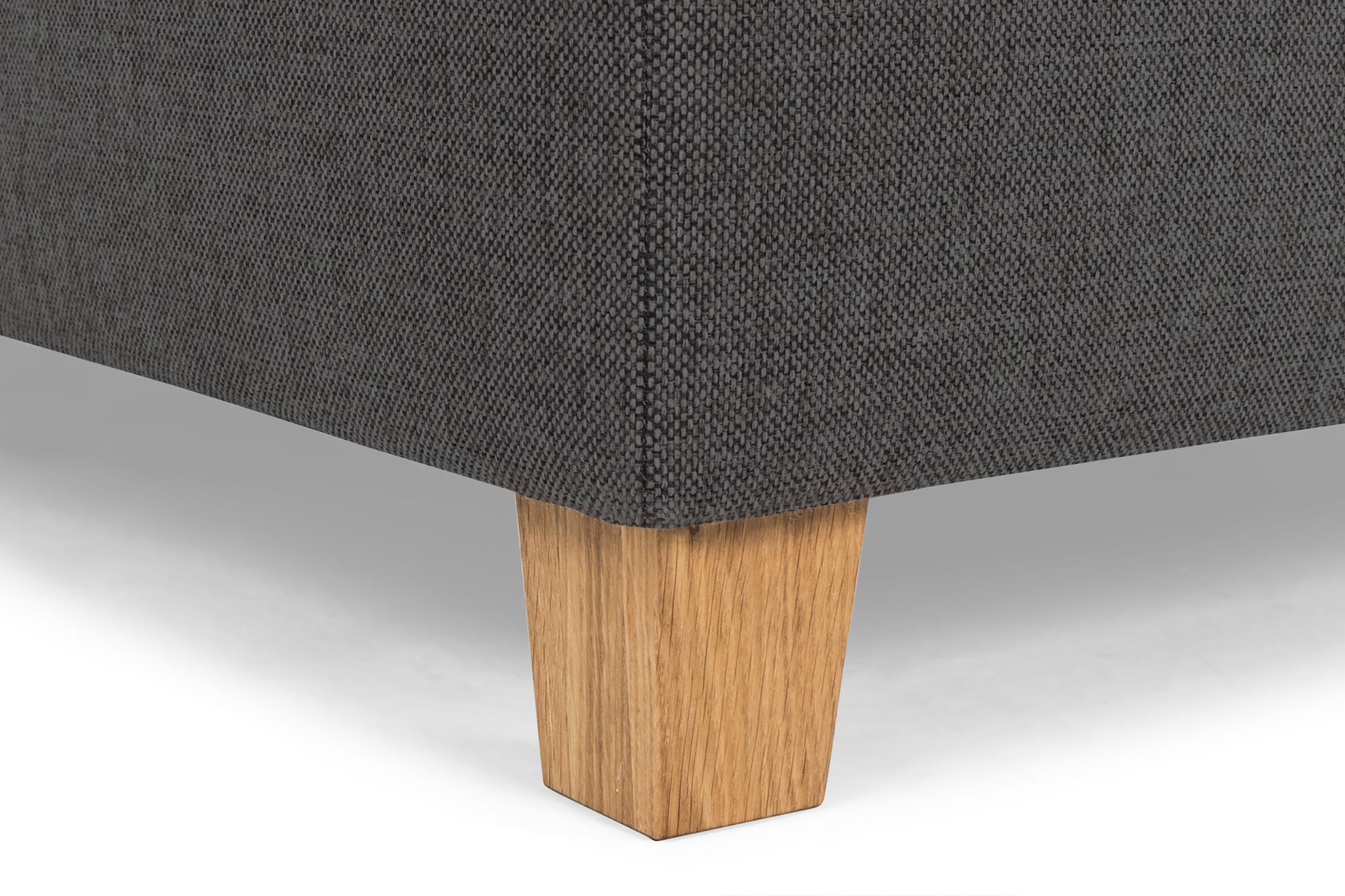 Crazy 4-seters Venstrevendt U-formet Small Sofa med Divan og Sjeselong i Stoff - Mørk grå - Møbler - Sofaer - U-sofa