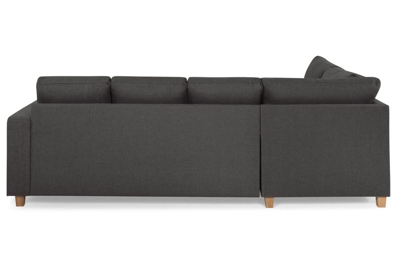Crazy 4-seters Venstrevendt U-formet Small Sofa med Divan og Sjeselong i Stoff - Mørk grå - Møbler - Sofaer - U-sofa