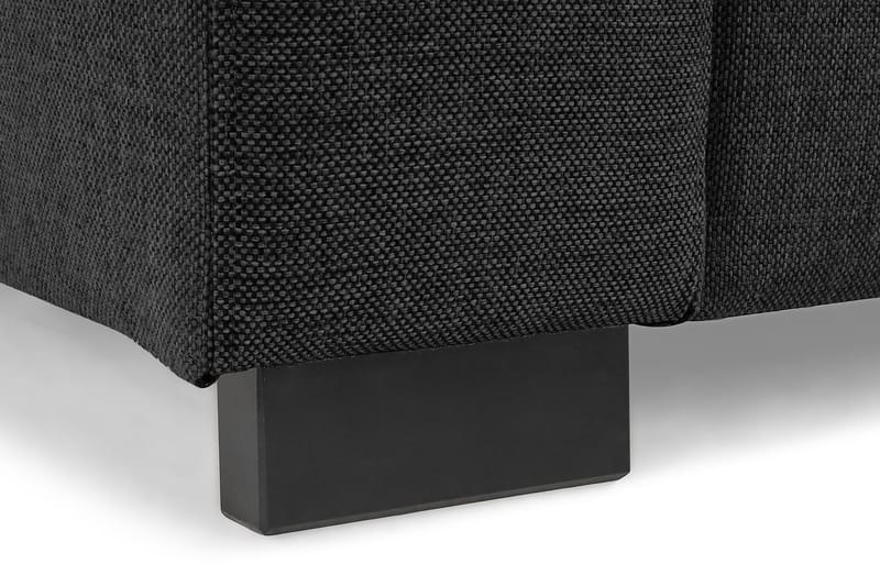 Crazy 4-seters Venstrevendt U-formet Small Sofa med Divan og Sjeselong i Stoff - Mørk grå - Møbler - Sofaer - U-sofa