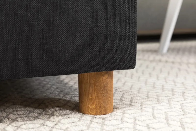 Crazy 5-seters Høyrevendt U-formet X-Large Sofa med Divan og Sjeselong i Stoff - Antrasitt - Møbler - Sofaer - U-sofa