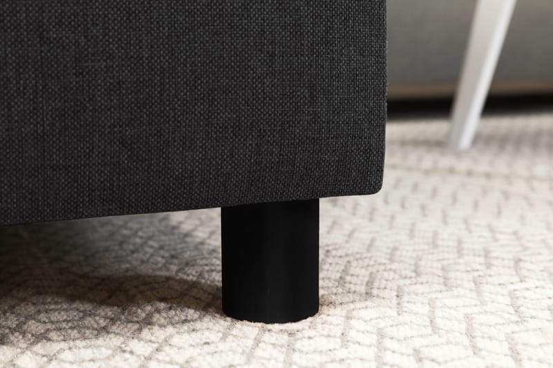 Crazy 5-seters Høyrevendt U-formet X-Large Sofa med Divan og Sjeselong i Stoff - Antrasitt - Møbler - Sofaer - U-sofa