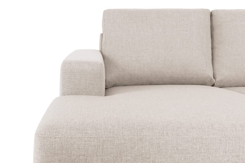 Crazy 5-seters Høyrevendt U-formet X-Large Sofa med Divan og Sjeselong i Stoff - Beige - Møbler - Sofaer - U-sofa