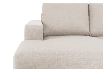 Crazy 5-seters Høyrevendt U-formet X-Large Sofa med Divan og Sjeselong i Stoff - Beige - Møbler - Sofaer - U-sofa