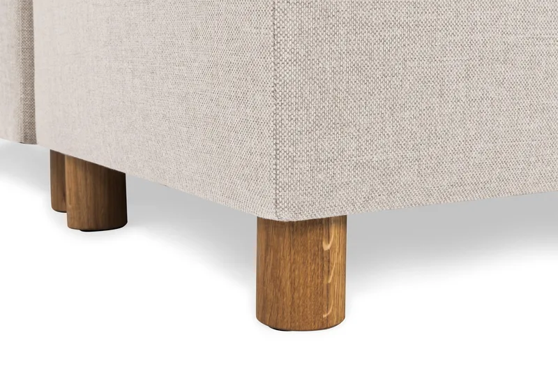 Crazy 5-seters Høyrevendt U-formet X-Large Sofa med Divan og Sjeselong i Stoff - Beige - Møbler - Sofaer - U-sofa