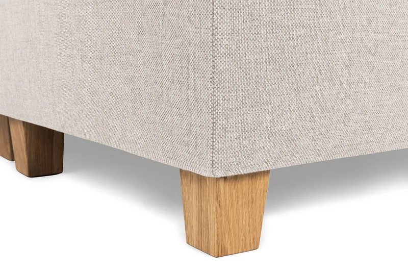 Crazy 5-seters Høyrevendt U-formet X-Large Sofa med Divan og Sjeselong i Stoff - Beige - Møbler - Sofaer - U-sofa