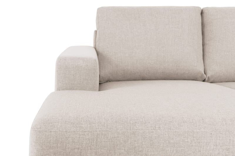 Crazy 5-seters Høyrevendt U-formet X-Large Sofa med Divan og Sjeselong i Stoff - Beige - Møbler - Sofaer - U-sofa