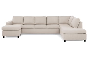 Crazy 5-seters Høyrevendt U-formet X-Large Sofa med Divan og Sjeselong i Stoff