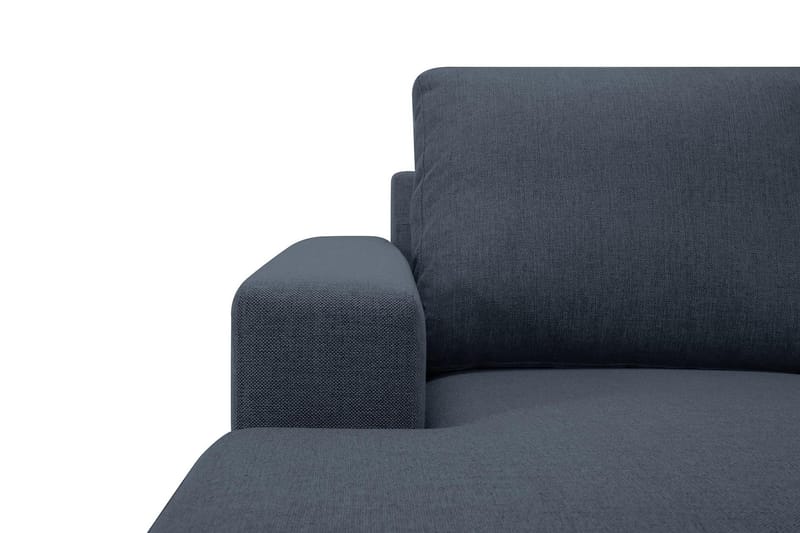 Crazy 5-seters Høyrevendt U-formet X-Large Sofa med Divan og Sjeselong i Stoff - Blå - Møbler - Sofaer - U-sofa
