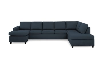 Crazy 5-seters Høyrevendt U-formet X-Large Sofa med Divan og Sjeselong i Stoff