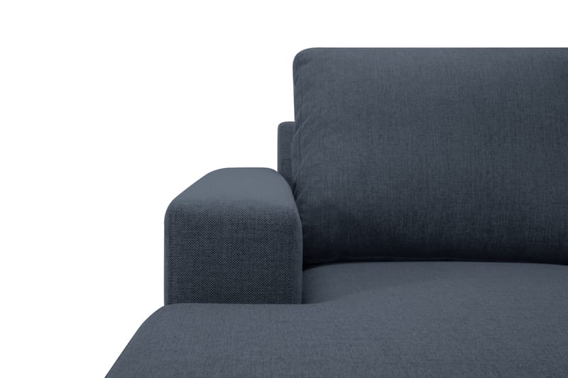 Crazy 5-seters Høyrevendt U-formet X-Large Sofa med Divan og Sjeselong i Stoff - Blå - Møbler - Sofaer - U-sofa