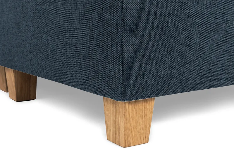 Crazy 5-seters Høyrevendt U-formet X-Large Sofa med Divan og Sjeselong i Stoff - Blå - Møbler - Sofaer - U-sofa