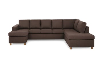 Crazy 5-seters Høyrevendt U-formet X-Large Sofa med Divan og Sjeselong i Stoff