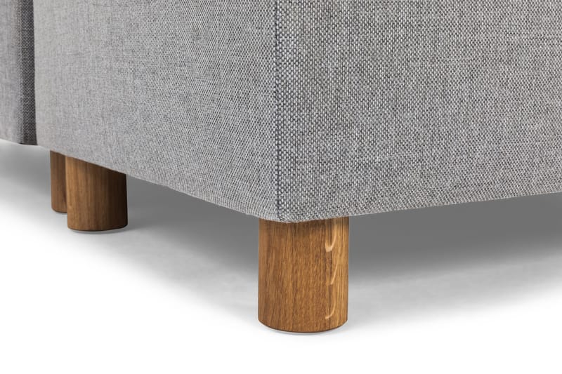 Crazy 5-seters Høyrevendt U-formet X-Large Sofa med Divan og Sjeselong i Stoff - Grå - Møbler - Sofaer - U-sofa