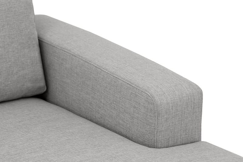 Crazy 5-seters Høyrevendt U-formet X-Large Sofa med Divan og Sjeselong i Stoff - Grå - Møbler - Sofaer - U-sofa