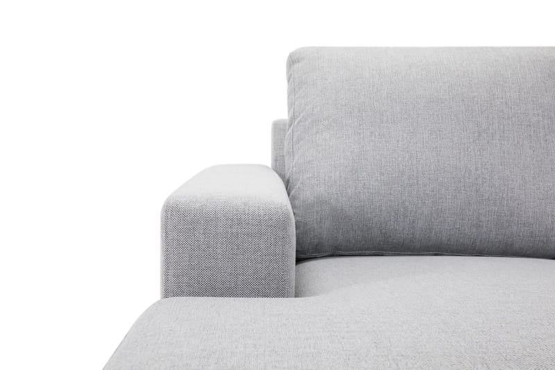 Crazy 5-seters Høyrevendt U-formet X-Large Sofa med Divan og Sjeselong i Stoff - Grå - Møbler - Sofaer - U-sofa