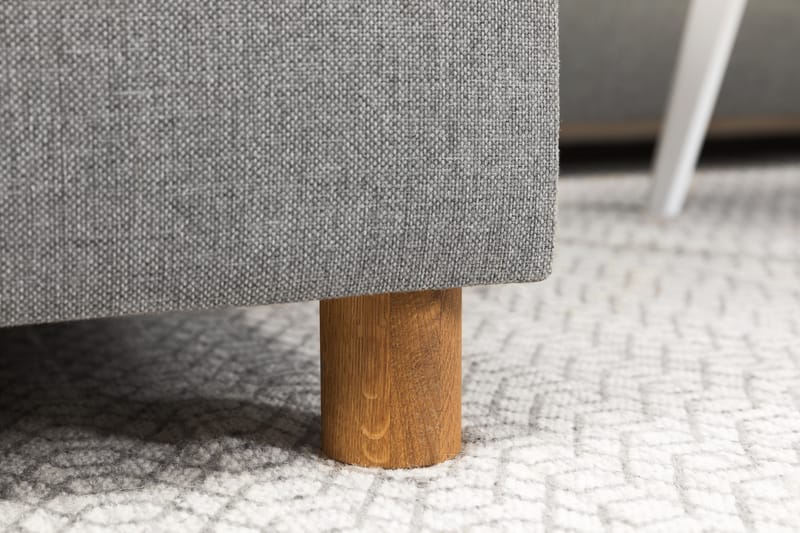 Crazy 5-seters Høyrevendt U-formet X-Large Sofa med Divan og Sjeselong i Stoff - Grå - Møbler - Sofaer - U-sofa