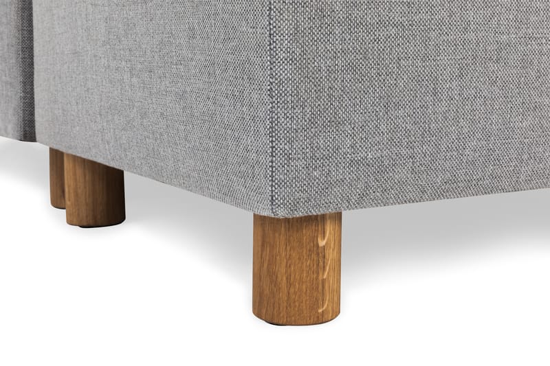 Crazy 5-seters Høyrevendt U-formet X-Large Sofa med Divan og Sjeselong i Stoff - Grå - Møbler - Sofaer - U-sofa