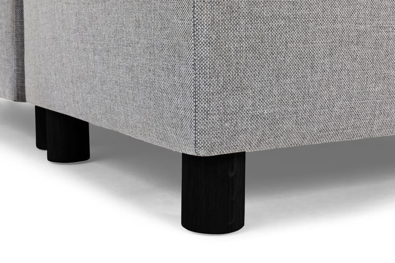 Crazy 5-seters Høyrevendt U-formet X-Large Sofa med Divan og Sjeselong i Stoff - Grå - Møbler - Sofaer - U-sofa