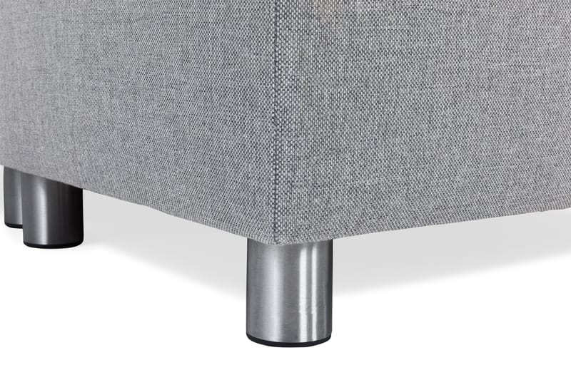 Crazy 5-seters Høyrevendt U-formet X-Large Sofa med Divan og Sjeselong i Stoff - Grå - Møbler - Sofaer - U-sofa