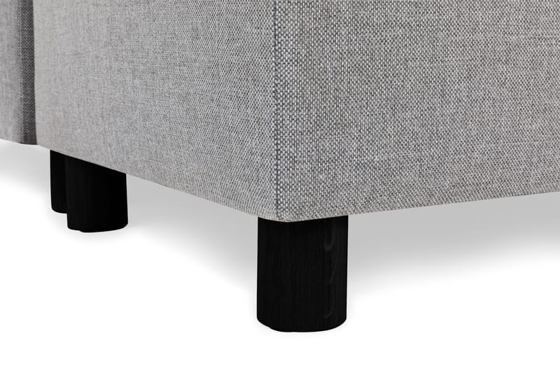 Crazy 5-seters Høyrevendt U-formet X-Large Sofa med Divan og Sjeselong i Stoff - Grå - Møbler - Sofaer - U-sofa